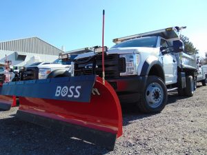 BOSS Snow plow ready to get to work