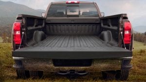 Pickup truck bed with bedliner that can be extended or shortened